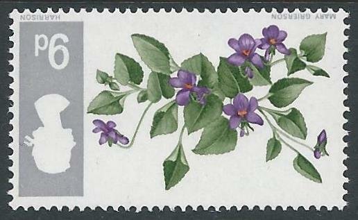 Sg 721a 1967 Wild Flowers 9d (Ord) - Watermark Inverted UNMOUNTED MINT