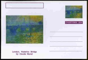 CHARTONIA, Fantasy - London Waterloo Bridge - Postal Stationery Card...