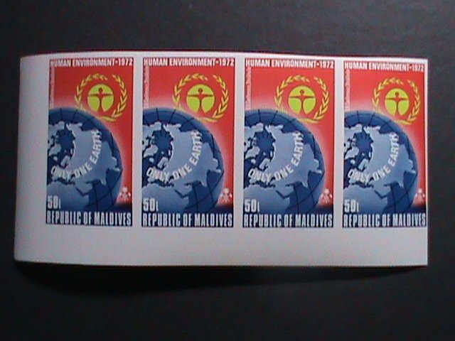 ​MALDIVES -1972-SC# 415 UN CONFERENCE FOR HUMAN ENVIRONMENTS MNH IMPERF- BLOCK