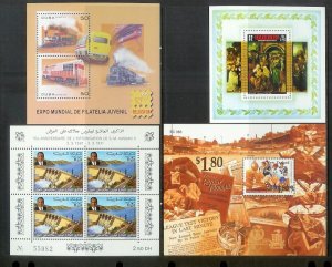WORLDWIDE (190) Souvenir Sheets & Mini-Sheets ALL Mint Never Hinged