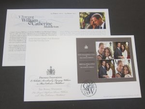 Great Britain 2011 Sc 2901 Royal family set FDC