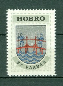 Denmark. 1940/42 Poster Stamp. MNG Coats Of Arms: Town: Hobro. Bridge, Guards