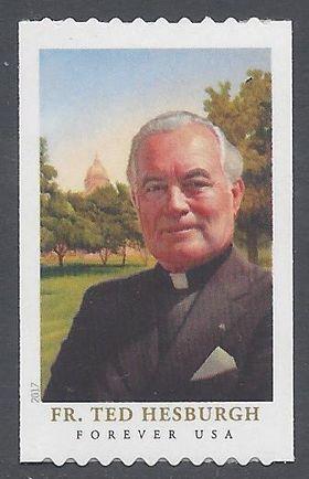 #5242 (49c Forever) Father Theodore Hesburgh Coil Single 2017 Mint NH