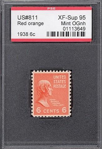 Scott #811 Mint, OG, NH, PSE Graded XF-Sup 95