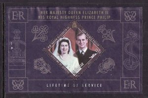 Gibraltar-Sc#1273-used sheet-QEII-Prince Philip-Lifetime of Service-2011-