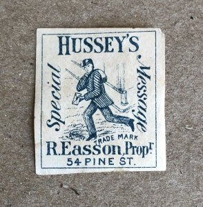 U.S. Hussey’s Local Stamp #87L64 Sold “As Is”