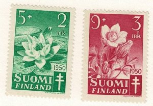 Finland #B101-2 MH flowers