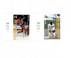 Grenada - 2000 - Cricket - Set Of 2 Stamps - MNH