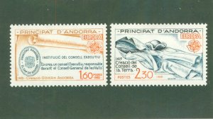 FRENCH ANDORRA 294-5 MH CV $3.50 BIN $1.75