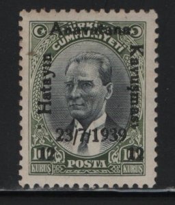 TURKEY, 826, HINGED, 1939, SURCHARGED