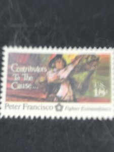 Scott 1562- Peter Francisco, Fighter of the Revolution- MNH 1975- 18c mint stamp