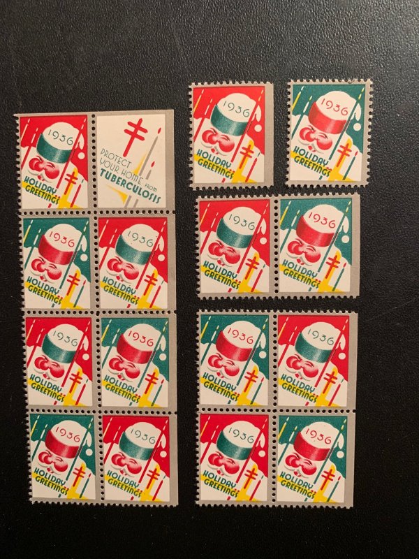 Christmas Seal 1936, CS 30, WX80, , See discription, MNH, $8.00