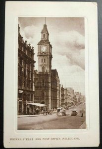 1909 Melbourne Australia RPPC Postcard Cover To Speyer Germany Bourke Street