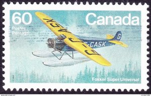 CANADA 1982 60c Multicoloured Fokker Super Universal FU