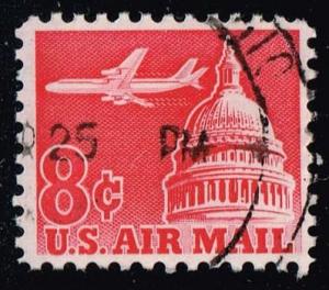 US #C64 Jet Airliner over Capitol; Used