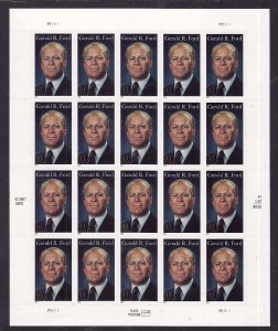 USA-Sc#4199- id12-unused NH sheet-President Gerald Ford-2007-