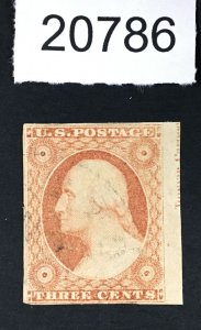MOMEN: US STAMPS # 11A IMPRINT USED POS.70R3 LOT # 20786