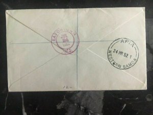1952 Apia Samoa Registered cover To Eatontown NJ Usa