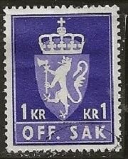 Norway ^ Scott # O80 - Used