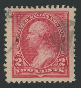 USA 249 - Carmine Lake - XF Used JUMBO - Spectacular Stamp