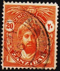 Zanzibar. 1936 20c S.G.313 Fine Used