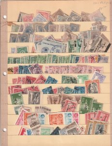 Philippines Stock - Hundreds Of Stamps With Duplication, 2 Scans