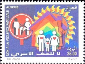 Algeria 2016 MNH Stamps Violence in the Family Home Abuse