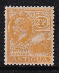 Album Treasures Antigua  Scott # 50 2 1/2p George V St John's Harbor Mint Hinged