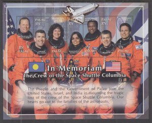 Palau 716 Space Souvenir Sheet MNH VF