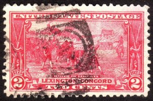 1925, US 2c, Lexington-Concord, Used, Well centered, thin, Sc 618