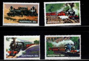 Australia Scott 707-710 MNH** Steam Locomotive set