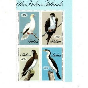 Palau - 1994 - Seabirds  - Sheet of Four - MNH