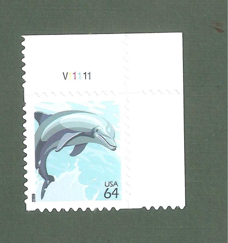 4388 Dolphin Single W/ Plate Number Mint/nh FREE SHIPPING