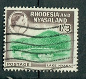 Rhodesia and Nyasaland #166 used single