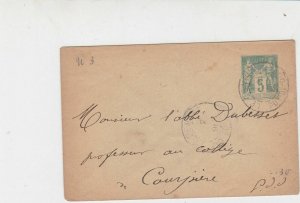 France 19th Century Military Correspondance 1891 Stamp Cover Ref 31276