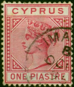 Cyprus 1892 1pi Carmine SG33 Fine Used