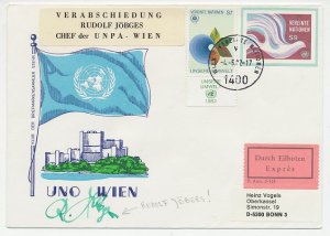 Cover / Postmark United Nations 1982 Adaption Rudolf Jobges - Signature