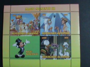 CONGO DISNEY STAMP:2013-MAGIC MOMENTS III-MNH S/S SHEET  VERY FINE