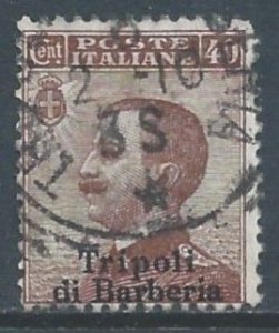 Italy Offices in Africa Tripoli #7 Used 25c Victor Emmanuel III Ovptd. Tripo...