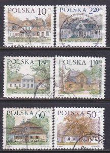 Poland 1997 Sc 3344-9 Polish Country Estates Stamp Used