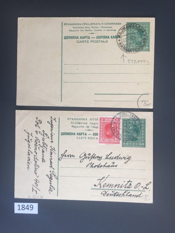 $1 World MNH Stamps (1849), Yugoslavia Kingdom covers, 1930s, see image