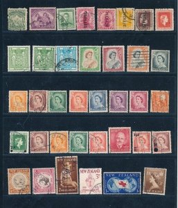 D397838 New Zealand Nice selection of VFU Used stamps