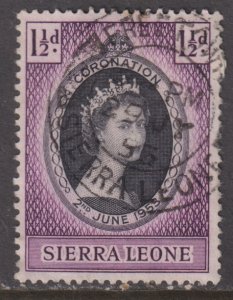 Sierra Leone 194 Queen Elizabeth II Coronation Issue 1953