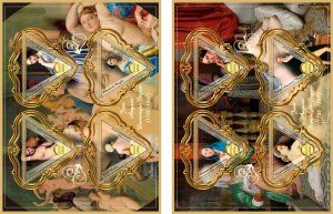 Stamps.Art, painting, Jean Ingres 2016 year 25 sheets perforated MNH**