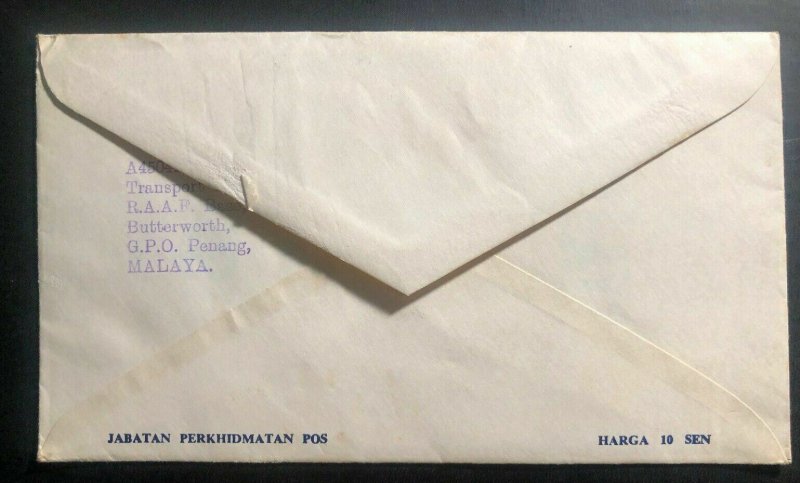 1967 Pulau Pinang Malaysia First Day Cover To Australia Merdeka Ten Years Annive