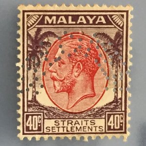 Malaya Straits Settlements 1936-37 KGV 40c SPECIMEN overprint SG#270s M4065 