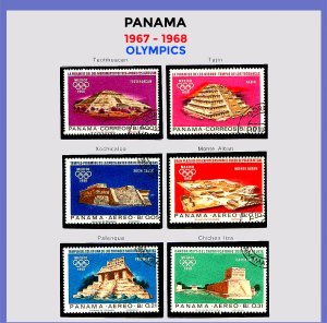 Panama 1967 Olympic stamps for 1968 Olympics MNH/OG//CTO