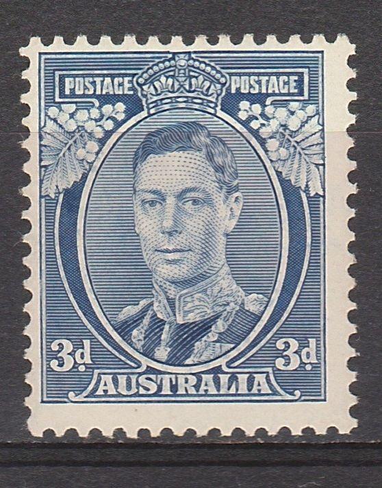 AUSTRALIA 1937 KGVI 3D DIE IA MNH **