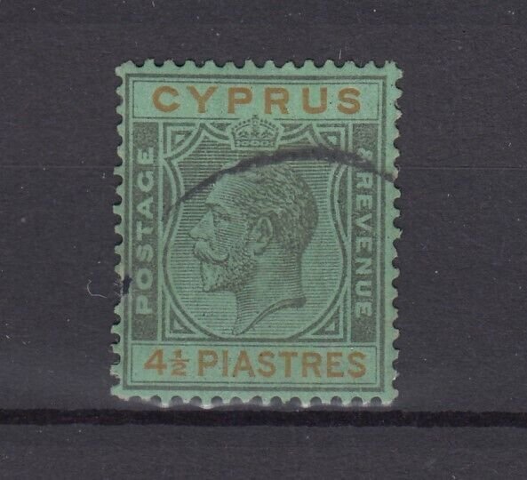 Cyprus KGV 1924 4 1/2 Piastres SG111 VFU BP9376