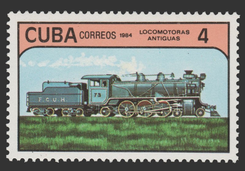 LATIN AMERICA 1984. SCOTT # 2709. UNUSED TOPIC: TRAIN